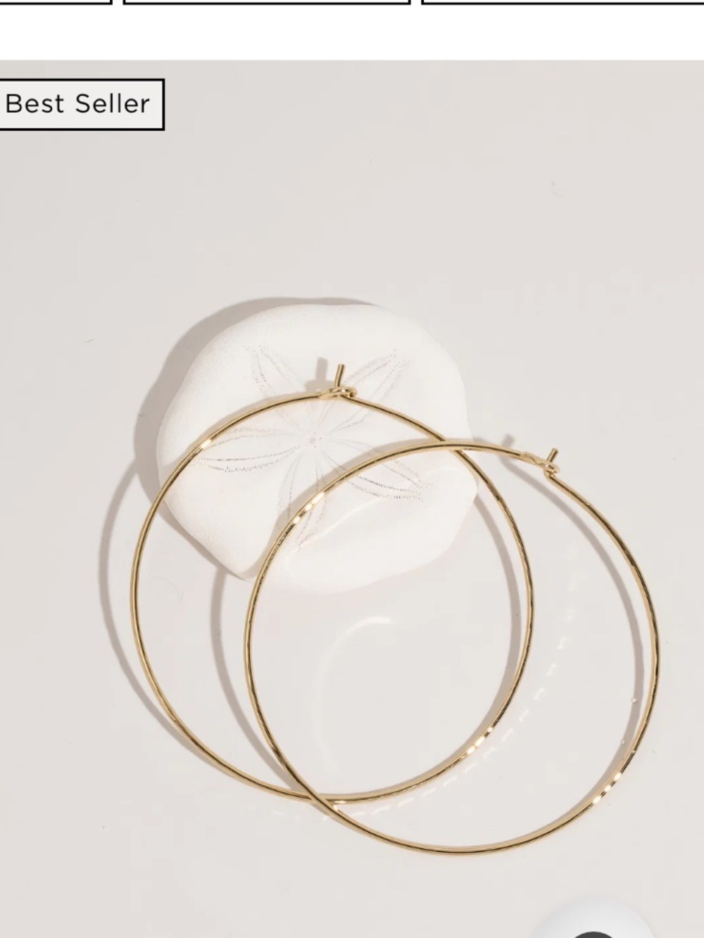 NWT James Michelle Gold Hoop Earrings - Classic Large Women's Hoops